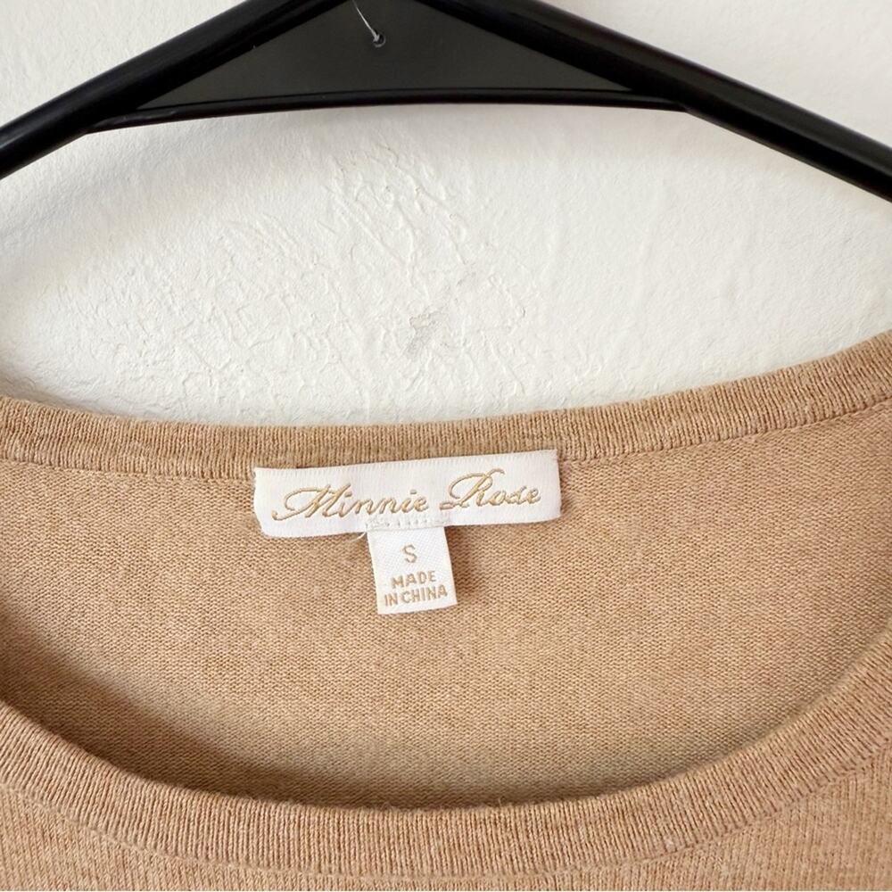 Minnie Rose Crewneck Fitted Sweater Sz S - Picture 3 of 5